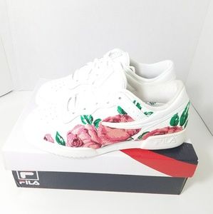 FILA FloralRose embroidered City Court shoes